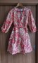 RESERVED - розова рокля с прихлупване, снимка 1 - Рокли - 40530897