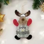 5356 Коледна фигура за окачване Снежко Дядо, Коледа, Еленче, снимка 2