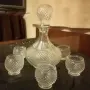 кристален сервиз за ракия , снимка 1