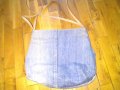 Чанта от дънки за през рамо 31х26см, снимка 4