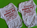 Бебешко боди с надпис, снимка 7