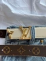 Двулицев колан  Louis Vuitton  Естествена кожа , снимка 1