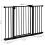 Предпазна преграда за деца и животни, Размери 74-132 см Регулируема ширина, Височина 77 см, снимка 11