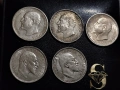 Лот 9 Броя Български Монети Сребро, снимка 3