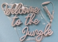 Неонов надпис Добре дошли в джунглата – Зелен, снимка 5