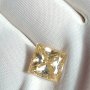 Голям 5+ карата диамант мойсанит Diamond Moissanite Топ Фенси Златен кръст оттенък Принцеса , снимка 4
