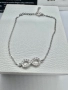 Сребърна гривна с мойсанит (Диамант) , снимка 3