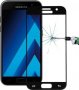 Закален стъклен протектор с рамка Samsung Galaxy A3 2017 / Черен /