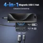 Нов Магнитен USB-C Hub UGREEN с HDMI, USB-A, 100W PD, Компактен и Сгъваем, снимка 2