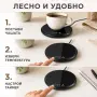 Електрически подгревател за чаша 18W с 2 температури 40/60°C, таймер и сензорно управление, снимка 7