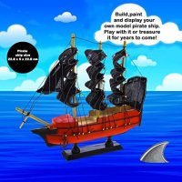Нов детски комплект пиратски кораб за сглобяване рисуване деца 8+ играчка, снимка 4 - Други - 40327404