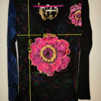 Desigual дамска блуза с дълъг ръкав, S/С, снимка 2 - Блузи с дълъг ръкав и пуловери - 44671368