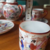 Японски ръчно рисуван порцелан, снимка 5 - Декорация за дома - 42689008