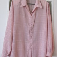 Като нова копринена риза  - нежно розово, снимка 1 - Ризи - 35924730
