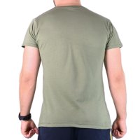 Военна Тениска T-Shirt цвят Olive, снимка 3 - Тениски - 41856402