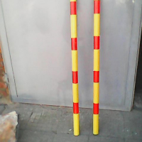 СТОП / Сигнални  метални  колчета * 1.20 / 1.40 см / цвят жълто и червено ., снимка 1 - Друго - 44824492