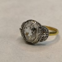 Златен дамски пръстен с диамант три карата/злато/ брилянт, снимка 5 - Пръстени - 34302274