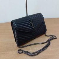  Луксозна Черна чанта YSL код SG67ZA, снимка 2 - Чанти - 32630599