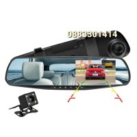 Огледало Парктроник с 2 броя камери за паркиране FULL HD, Видеорегистратор, снимка 1 - Аксесоари и консумативи - 44497690