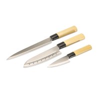 ножове готварски професионални комплект, в японски стил Таки TAKI, 3 части, снимка 2 - Прибори за хранене, готвене и сервиране - 35936506