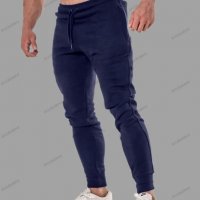 Мъжки едноцветни спортни панталони за джогинг, 3цвята - 023, снимка 3 - Спортни дрехи, екипи - 39497972