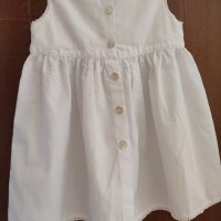 Бяла рокля 9-12 месеца, снимка 2 - Бебешки рокли - 41828793