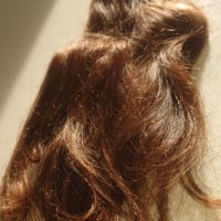 Естествена коса. Необработена, кестенява, 60см, 180гр., снимка 6 - Аксесоари за коса - 44215054