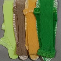Дамски 3/4 едноцветни чорапи ситна мрежа., снимка 4 - Дамски чорапи - 44605132