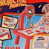 Детска масичка за рисуване с проектор-Хълк, Спайдърмен,Динозавър, снимка 2 - Образователни игри - 38649362