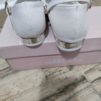 официална бели обувки с токче, снимка 3 - Детски обувки - 44817641