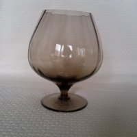 голяма чаша от кафяво стъкло, снимка 2 - Декорация за дома - 41724050