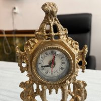 Немски бронзов часовник в бароков стил. №4364, снимка 3 - Антикварни и старинни предмети - 41800906