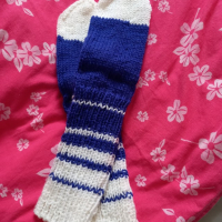 Ръчно плетени дамски чорапи размер 38, снимка 2 - Дамски чорапи - 44530903