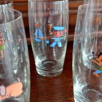 Ретро детски чаши от калиево стъкло , снимка 4 - Чаши - 36020912