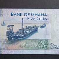 Банкнота. Африка. Гана. 5 седи. 2017 година. UNC., снимка 3 - Нумизматика и бонистика - 41701052
