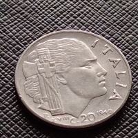 Две монети 50/20 цента 1941/1940г. Италия за колекция - 26381, снимка 7 - Нумизматика и бонистика - 36044979