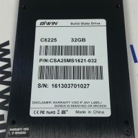ТВЪРД ДИСК SSD (C6225 ) BIWIN 32GB CSA25MS1621-032, снимка 2 - Твърди дискове - 44472002