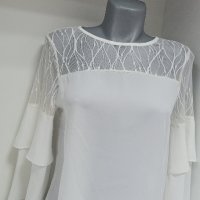 Ефирна елегантна дамска блузка , снимка 7 - Блузи с дълъг ръкав и пуловери - 41619800