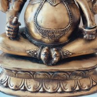 Огромна бронзова фигура на Индийския бог на мъдростта(Ганеша), снимка 9 - Антикварни и старинни предмети - 40060975