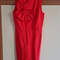 Червена рокля "Vero moda", снимка 4 - Рокли - 44807780