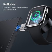 G603 Безжично зарядно устройство 3 в 1,iPhone,Apple Watch,AirPods, снимка 2 - Безжични зарядни - 42312710