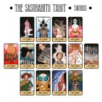 Sasuraibito Tarot - уникални 78 таро карти с кутия и хартиена книжка, снимка 9 - Карти за игра - 34658202