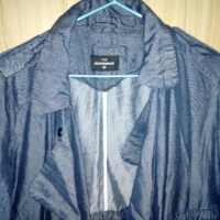 Нова, асиметрична, тънка дънкова връхна дреха, снимка 4 - Палта, манта - 36071166
