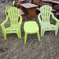 Пластмасови маси и столове подходящи за тераса или градина, снимка 2 - Градински мебели, декорация  - 44294644