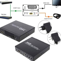 SCART/HDMI към HDMI 720p/1080p конвертор, снимка 1 - Приемници и антени - 44756070