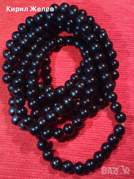 СТАРО ТЕЖКО ТИП ПЕРЛЕНО КРИСТАЛНО РЕТРО КОЛИЕ 7845, снимка 1