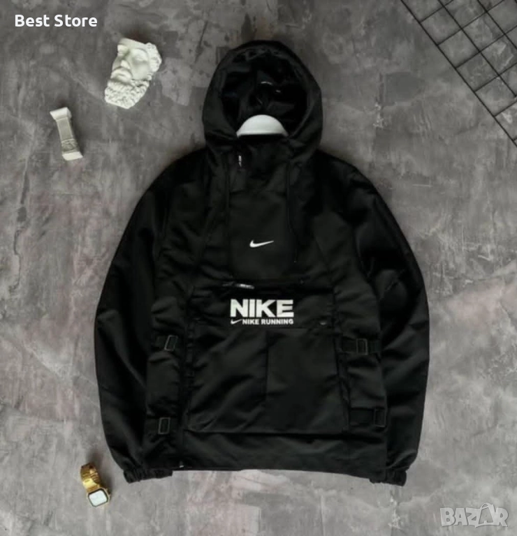 Nike Черна Мъжка Ветровка Найк , снимка 1