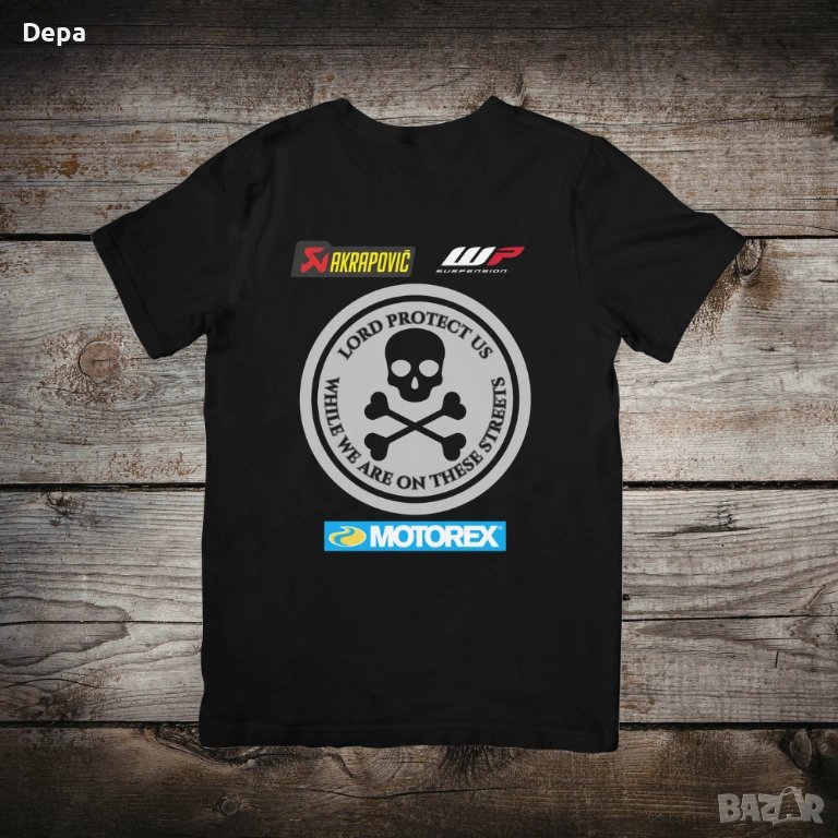 Мъжка Тениска за Мотористи, снимка 1