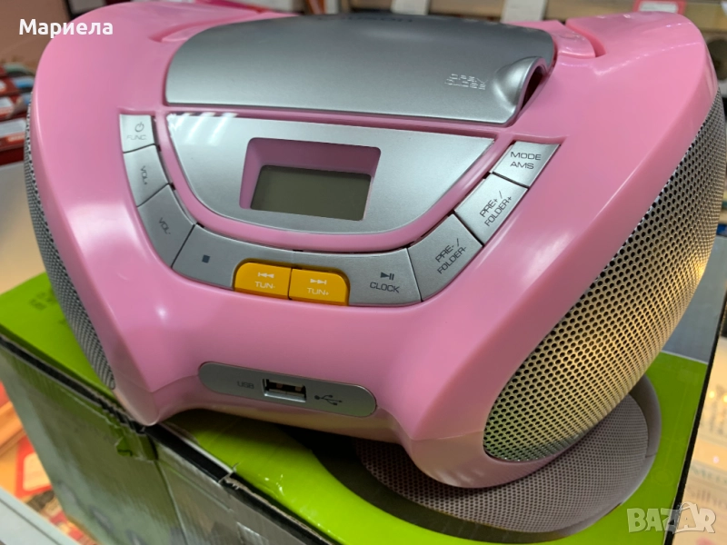 CD Плейър с FM , USB , AUX / На ток или батерии, снимка 1