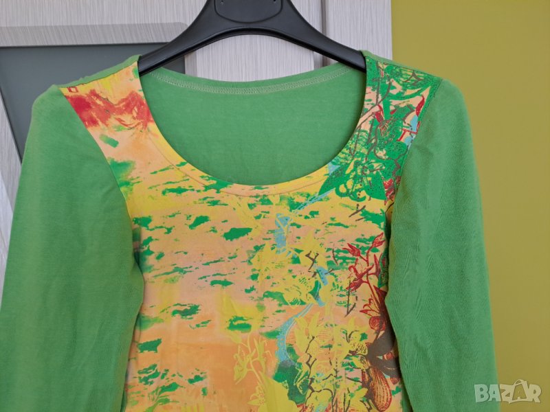 Блуза дълъг ръкав по-къса еластична, снимка 1